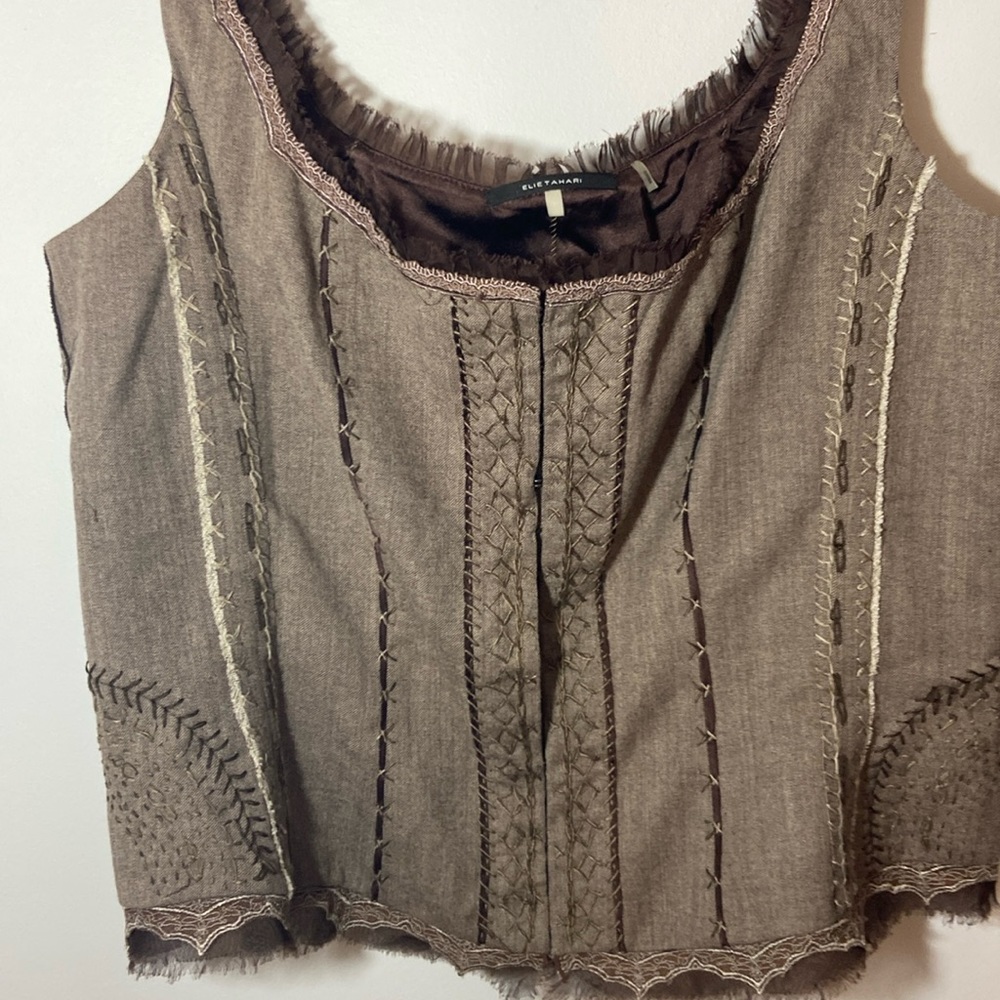 Vintage Elie Tahari corset